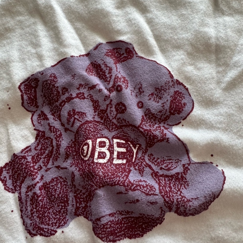 Obey White Cotton T-Shirt